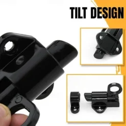 Aluminum Alloy Bolt Lock Self-Closing Automatic Latch Window Gate Security Pull Ring Spring Bounce Door Bolt Latch Lock