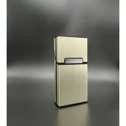 Aluminum Alloy Cigarette Case, 20-Capacity, Moisture and Crush Resistant, Unique Men's Gift, Metal Aluminum Alloy Construction Stylish Creative