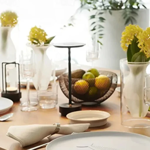 Aluminum Cordless Table Lamp Type-C Rechargeable Bedside Lamp with 3-Levels of Dimming Bedroom Living Room Restaurant