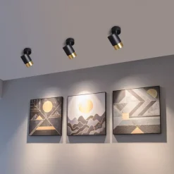 Aluminum Foldable Spot Light Ultra-Thin Surface Mounted Downlight Adjustable LED Ceiling Spot Lamps Anti-Glare Ceiling Lamps for Living Room Downlight High Brightness Ceiling Down Lighting