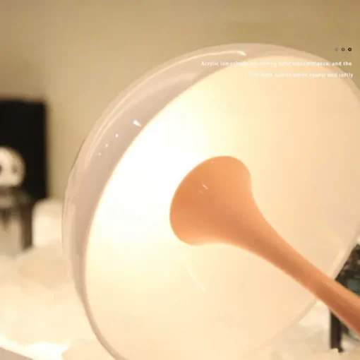 Aluminum Table Lamp Mushroom Shaped Rechargeable Stepless Dimming Indoor Bedroom Restaurant Bar Decoration Atmosphere Lamp Type-C