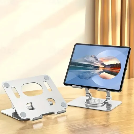 Aluminum Tablet Stand Folding Aluminum Profile 360 Rotation Hollow Cooling Stand
