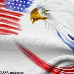 American Independence Day Men's American Flag Veterans Polo Shirts Golf Shirt Short Sleeve Polo Shirts Collared Shirts Casual Streetwear Vacation Wear Party Outfits Buttons 3D Print Spring & Summer