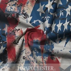 American Independence Day Men's American Flag Veterans Polo Shirts Golf Shirt Short Sleeve Polo Shirts Collared Shirts Casual Streetwear Vacation Wear Party Outfits Buttons 3D Print Spring & Summer