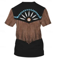 American Indian Native American T-shirt Anime Cartoon Anime 3D 3D Harajuku Graphic For Couple's Men's Women's Adults' Masquerade Back To School 3D Print