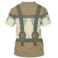 American Indian Native American T-shirt Anime Cartoon Anime 3D 3D Harajuku Graphic For Couple's Men's Women's Adults' Masquerade Back To School 3D Print