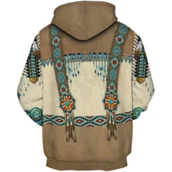American Indian Native American Hoodie 3D Harajuku Graphic Kawaii For Men's Women's Adults' Halloween Carnival 3D Print