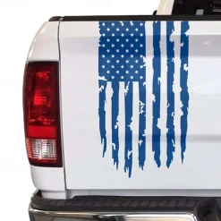 American USA Flag Truck Tailgate Vinyl Decal Car Sticker Compatible with Most Pickup Trucks and Most Vehicles