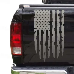 American USA Flag Truck Tailgate Vinyl Decal Car Sticker Compatible with Most Pickup Trucks and Most Vehicles