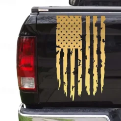 American USA Flag Truck Tailgate Vinyl Decal Car Sticker Compatible with Most Pickup Trucks and Most Vehicles