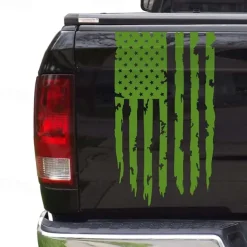 American USA Flag Truck Tailgate Vinyl Decal Car Sticker Compatible with Most Pickup Trucks and Most Vehicles