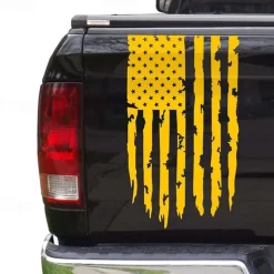 American USA Flag Truck Tailgate Vinyl Decal Car Sticker Compatible with Most Pickup Trucks and Most Vehicles