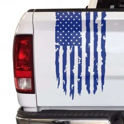 American USA Flag Truck Tailgate Vinyl Decal Car Sticker Compatible with Most Pickup Trucks and Most Vehicles