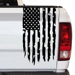 American USA Flag Truck Tailgate Vinyl Decal Car Sticker Compatible with Most Pickup Trucks and Most Vehicles