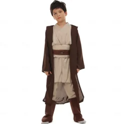 Anakin Skywalker Jedi Knight Halloween Cosplay Costume Outfits Obi-Wan Kenobi Movie / TV Theme Costumes Kid's Boys' Masquerade Party / Evening Easy Halloween Costumes Dress Up