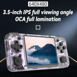 ANBERNIC RG35XX H Handheld Game Console, 3.5 Inch HD Screen Portable Audio Video Player, Double Rocker Handheld Retro Game Console