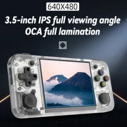 ANBERNIC RG35XX H Handheld Game Console, 3.5 Inch HD Screen Portable Audio Video Player, Double Rocker Handheld Retro Game Console
