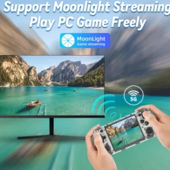 ANBERNIC RG35XX H Handheld Game Console, 3.5 Inch HD Screen Portable Audio Video Player, Double Rocker Handheld Retro Game Console