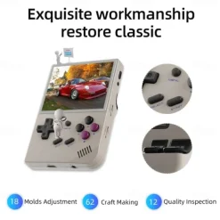 ANBERNIC RG35XX Retro Handheld Game Console Linux System 3.5 Inch IPS Screen Portable Pocket Video Player 10000+ Games Boy Gift, Christmas Birthday Party Gifts for Friends and Children