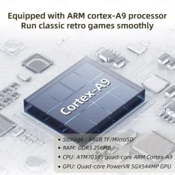 ANBERNIC RG35XX Retro Handheld Game Console Linux System 3.5 Inch IPS Screen Portable Pocket Video Player 10000+ Games Boy Gift, Christmas Birthday Party Gifts for Friends and Children