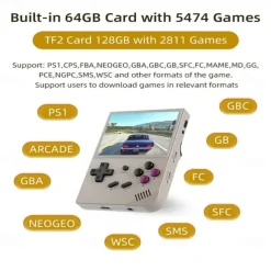 ANBERNIC RG35XX Retro Handheld Game Console Linux System 3.5 Inch IPS Screen Portable Pocket Video Player 10000+ Games Boy Gift, Christmas Birthday Party Gifts for Friends and Children