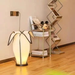 Ancient Banana Lamp Atmosphere Floor Lamp Personality Living Room Bedroom Study Decoration Desk Lamp 110-240V