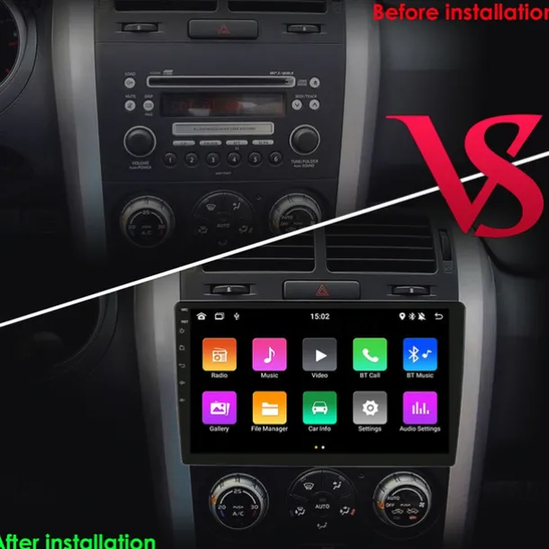 Android 12 2 Din for Universal Car Radio Multimedia Player GPS Navigation Car Audio Stereo Head Unit 10.1 Inch Speakers wifi