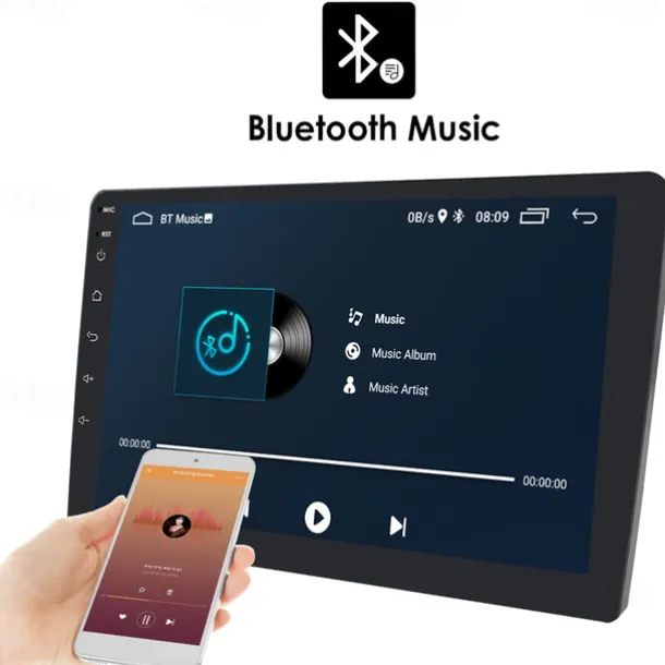 Android 12 2 Din for Universal Car Radio Multimedia Player GPS Navigation Car Audio Stereo Head Unit 10.1 Inch Speakers wifi