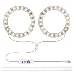 Angel Grow Light 4 or 3 Ring DC5V USB Phytolamp For Plants Led Full Spectrum Lamp For Indoor Plant Seedlings Home Flower Succulet 1pc