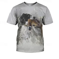 Animal Dog Dachshund T-shirt Anime 3D Graphic For Couple's Men's Women's Adults' Masquerade 3D Print Casual Daily