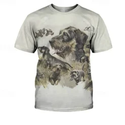 Animal Dog Dachshund T-shirt Anime 3D Graphic For Couple's Men's Women's Adults' Masquerade 3D Print Casual Daily