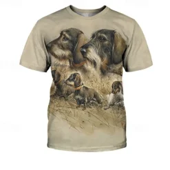 Animal Dog Dachshund T-shirt Anime 3D Graphic For Couple's Men's Women's Adults' Masquerade 3D Print Casual Daily