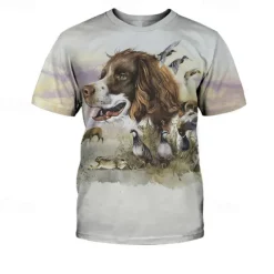 Animal Dog Dachshund T-shirt Anime 3D Graphic For Couple's Men's Women's Adults' Masquerade 3D Print Casual Daily