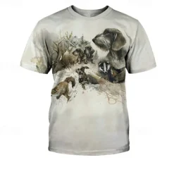 Animal Dog Dachshund T-shirt Anime 3D Graphic For Couple's Men's Women's Adults' Masquerade 3D Print Casual Daily