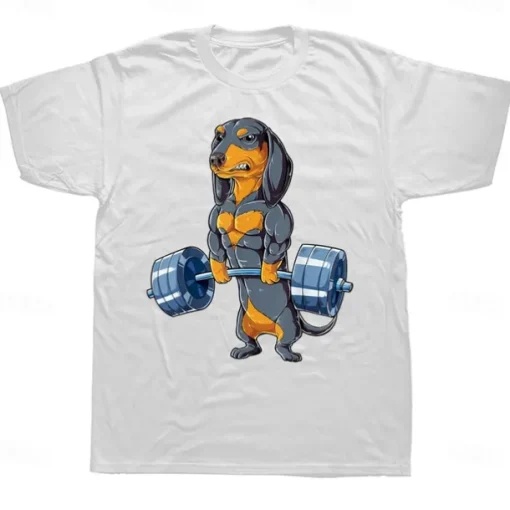 Animal Dog Dachshund T-shirt Print Street Style For Couple's Men's Women's Adults' Hot Stamping Casual Daily