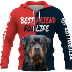 Animal Dog letter Hoodie Cartoon Manga Anime 3D Graphic For Couple's Men's Women's Adults' 3D Print