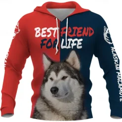 Animal Dog letter Hoodie Cartoon Manga Anime 3D Graphic For Couple's Men's Women's Adults' 3D Print
