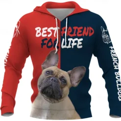 Animal Dog letter Hoodie Cartoon Manga Anime 3D Graphic For Couple's Men's Women's Adults' 3D Print