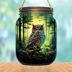 Animal Style 2D Acrylic Decorative Plaque - Acrylic Sign Decoration - Stained Glass Window Hanging Pendant Sun Catcher - Green Forest Landscape Decor - Perfect Tropical Home Decoration