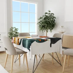 Animal Tablecloths for Family Gathering, Dining Table