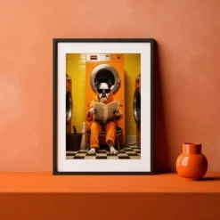 Animal Wall Art Canvas Funny Series Prints and Posters Pictures Decorative Fabric Painting For Living Room Bathroom Toilet Pictures No Frame