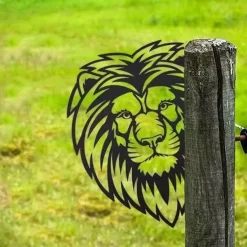 Animals Metal Garden Art Decor, Funny Peeping Cow Metal Wall Sculptures Weatherproof Wrought Iron Art Cow Sign Outdoor Garden Farmhouse Decor Cow Wall Decor