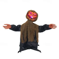 Animated Pumpkin Ghost Halloween Pumpkin Ghost Outdoor Halloween Hanging Decoration Outdoor Decorations for Lawn Porch