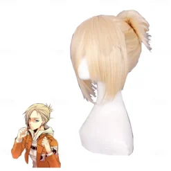 Annie Leonhart Wig Anime Cosplay Annie Leonhart Short Light Gold Hair