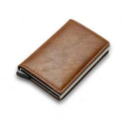 Anti RFID Blocking Protected ID Credit Bank Card Holder Wallet Luxury Brand Men Magic Leather Slim Mini Small Money Wallets Case