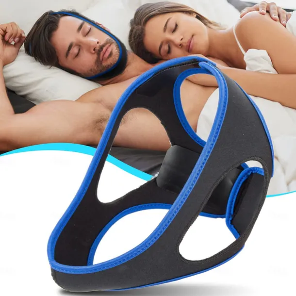 Anti Snoring Devices, 2023 New Anti Snoring Chin Strap Effective Snore Chin Strap for Men Women, Adjustable and Breathable Anti Snore Devices Snoring Reduction Stop Snoring Aids for Better Sleep