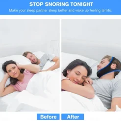 Anti Snoring Devices, 2023 New Anti Snoring Chin Strap Effective Snore Chin Strap for Men Women, Adjustable and Breathable Anti Snore Devices Snoring Reduction Stop Snoring Aids for Better Sleep