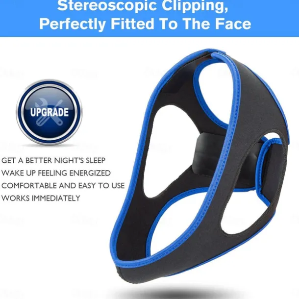 Anti Snoring Devices, 2023 New Anti Snoring Chin Strap Effective Snore Chin Strap for Men Women, Adjustable and Breathable Anti Snore Devices Snoring Reduction Stop Snoring Aids for Better Sleep