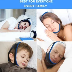 Anti Snoring Devices, 2023 New Anti Snoring Chin Strap Effective Snore Chin Strap for Men Women, Adjustable and Breathable Anti Snore Devices Snoring Reduction Stop Snoring Aids for Better Sleep