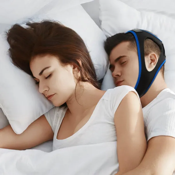 Anti Snoring Devices, 2023 New Anti Snoring Chin Strap Effective Snore Chin Strap for Men Women, Adjustable and Breathable Anti Snore Devices Snoring Reduction Stop Snoring Aids for Better Sleep